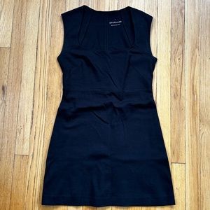 Black Everlane 90s Squareneck mini dress - Size S